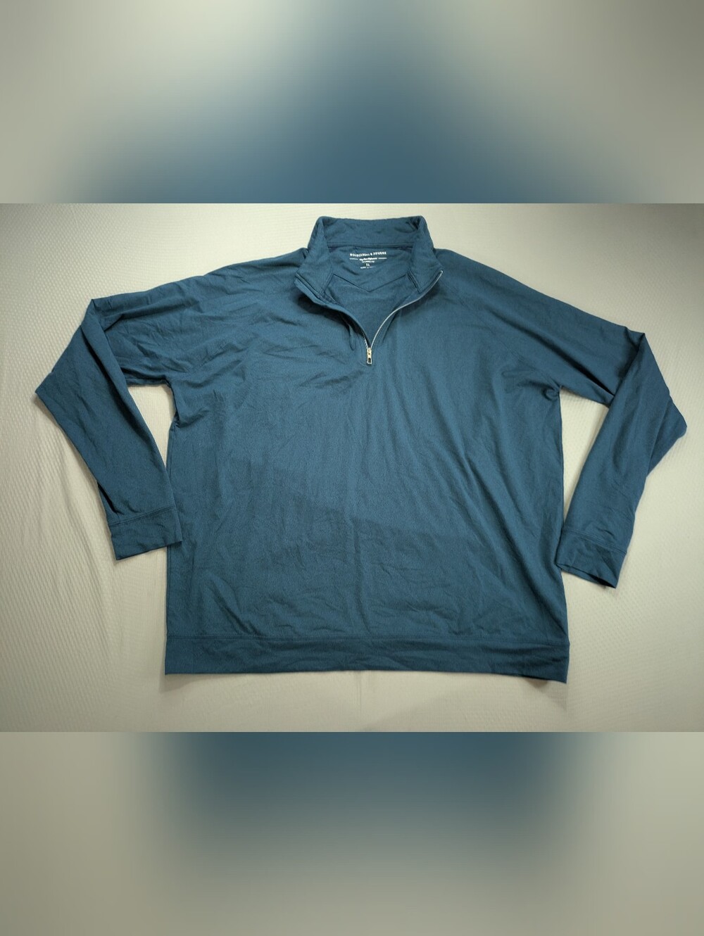 Holderness & Bourne The Westland Quarter Zip Pullover Mens XL Blue Golf UPF 50